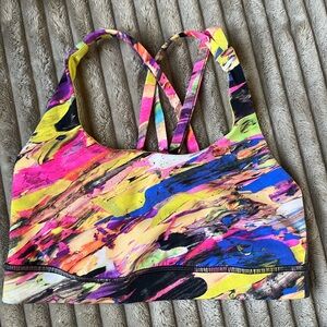 lululemon athletica Colorful Abstract Sports Bra